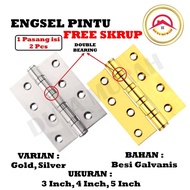 Window door hinges thick 3 inches 4 inches 5 inches Steel Hinge Free Screws