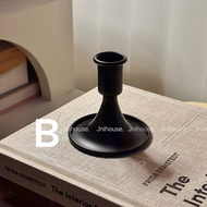 [พร้อมส่ง] Jnihouse : เชิงเทียนโลหะดำ