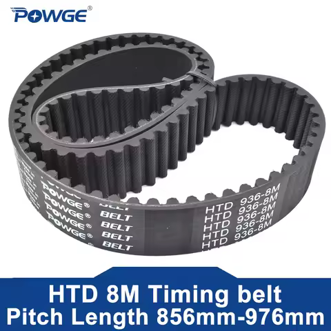POWGE HTD 8M Timing belt Lp=856 864 872 880 888 896 904 912 920 928 936 944 952 960 968 976 Width 15