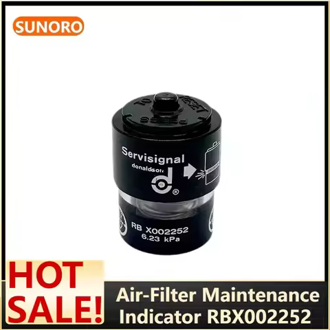 Air-Filter Maintenance Indicator RBX002252 – 24V Service Gauge for Portable Compressors, Plug-and-Pl