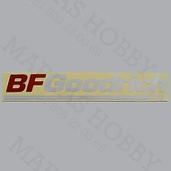 BF Stickers goodrich Tires Red and White of Text Car Sticker Reflective Sticker