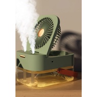 New Humidifier Mist Fan Portable Fan Air Cooler USB Fan Desktop Fan with Night Light Summer