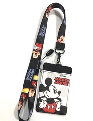 MICKEY MOUSE W สายคล้องคอ สายคล้องบัตร ที่ใส่บัตร ซองใส่บัตร พร้อมสายคล้องคอ ลาย MICKEY  W  น่ารัก ง