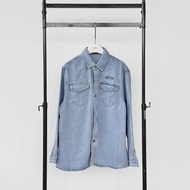 Atipashop - HELIA JACKET เสื้อเชิ๊ต แจ็คเก็ตยีนส์ ปักโลโก้ Atipa