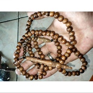 Tasbih keramat bertuah aktif kayu Semar ngurak asli natural 8mm 99 butir