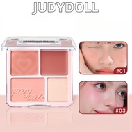JUDYDOLL Blush 橘朵高光腮红一体盘不飞粉便携 To Naturally Brighten And Modify The Face Fine Powder