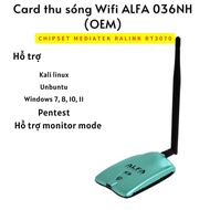 ALFA 036 NH Wifi transceiver Card Supports Potassium linux Chipset AR 9271 - RTL 3070