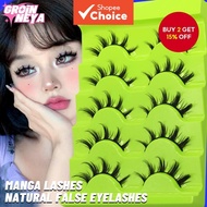 GROINNEYA Manga Lashes Soft Natural Eyelashes Thick False Eyelashes Manga Eyelashes Daily Dating Mak