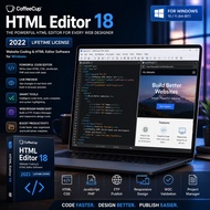 CoffeeCup HTML Editor 18 2022 Lifetime For Windows Website Coding & HTML Editor Software