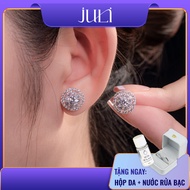 Square Earrings with 1 4LI Diamond and 12 Moissanite for Women | Forever | KT5569 JULI SHOP