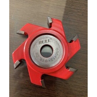 Mata profil spindel pisau spindle 6 mata got kaca groving ukuran D90xd16x12mmxT6 untuk mesin spindle