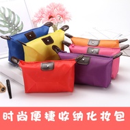 Ladies Dumpling Bag Candy Color Dumpling Bag Cosmetic Storage Cosmetic Bag Travel Portable Clutch Fe