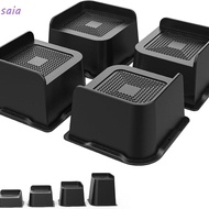 SAIA 4 Pcs/Set Oversized Furniture Risers, Heavy-Duty Support Bed Risers, Professional 1-6 Inch Bed 