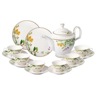 Vantage Fine Porcelain Lavender Blossom 14pcs Tea Set