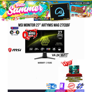[ผ่อน 0% 10 ด.]MSI MONITOR 27" ARTYMIS MAG 27CQ6F(VA 2k/180Hz)/ประกัน 3 Years