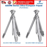 Leofoto AZ-204C+MBH-30 AZ-235C+MBH-30 Ballhead AZURE Ultra Compact Tripod