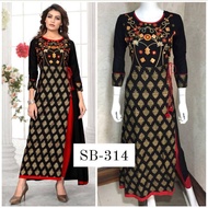 Embroidered Rayon Kurtis