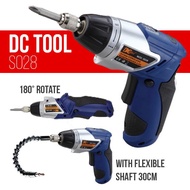 DCTOOLS S028 Electric Screwdriver Power Drill + Flexible Shaft 30CM