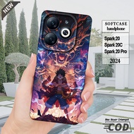 case TECNO Spark 20 -Spark 20C -Spark 20 Pro -Spark 20 Pro Plus -silikon hitam bening Lentur elastis