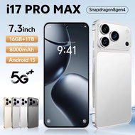 Global I17Pro Max smartphone 16GB+1TB 7.3-inch high-definition display screen with dual Android card
