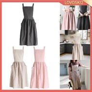[Lovoski2] Catering Apron Gardening Apron Professional Sleeveless for Home Cafe Chef Waiter Woman