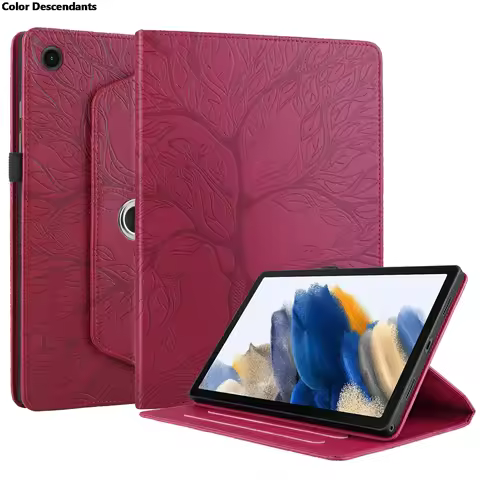 For Redmi Pad SE 4G 8.7 inch Case Embossed PU Leather Soft TPU Inner Stand Rotation Funda For Xiaomi