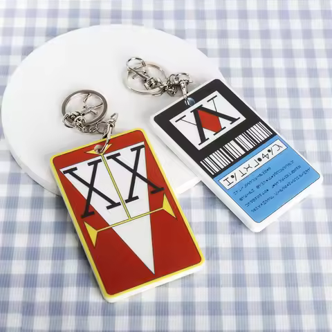 Anime Hunter License Card Holder Cosplay Bus Card Case Hisoka Kurapika Killua Zoldyck PVC Pendant Ke