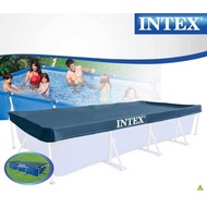 Large Square pool Cover Metal Frame Intex-28039 Intex Pool