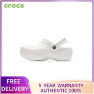 〖ของแท้อย่างเป็นทางการ〗CROCS CLASSIC CLOG Men's and Women's Slippers Sandals 206750-001 -The Same Style In The Mall