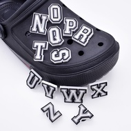 jibits slippers Letters Clog Alphabet Silver Letter jibits Number Pins Charms for Kid Hole Shoes Acc