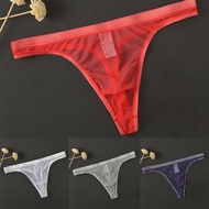 Fstylefang-Men Lingerie Men G-string Underpants Panties See-Through Mesh G-String