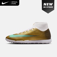 Nike Mens Mercurial Superfly 11 Academy "Kylian Mbappé" Turf High Top Soccer Shoes - Metallic Gold [