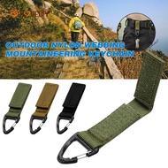 Nylon Velcro Keychain Fastener / Webbing Carabiner Belt Clip / Backpack &amp; Waist Bottle Cage / Outdoor Climbing Tactical Stand Hook