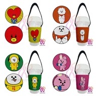 BTS BT21 Boba Holder Cup Bag
