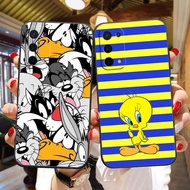 Looney Tunes Duck Bunny Soft Black Silicon TPU Cell Phone Case For OPPO A96 RENO 10 8 7 6 5 4 6.6 X T Z F21 X2 Find X3 Pro Plus Zoom Lite 5G