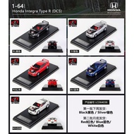 LCD Model 1/64 Honda Intrega Type-R DC5, Silver, Red, Blue or White (Openable Engine Hood)