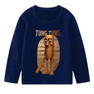 Children's Long Sleeve T-Shirt Top ANOMALI TUNG TUNG SAHUR 5 BAJUMURAHVIRAL