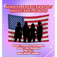 American KPOP Flag Custom KPOP Idol American Background Flag/ Request