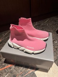 95成新 巴黎世家 balenciaga 襪套鞋 粉紅色 童鞋