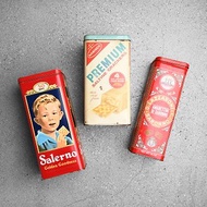 Vintage 美國早期鐵盒 / 古董鐵盒、餅乾鐵盒、鐵盒收藏