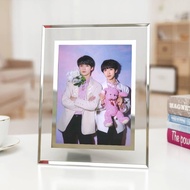 Teens in Times,TNT Crystal Photo Frame with 6 Inch Photo Table Ornaments Celebrity Peripherals A Gif