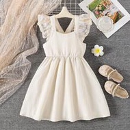 Summer Toddler Girls 4-7 Years Old 3D Flower One-Shoulder Strap Dress, Kids Pink Gradient Tulle Cake