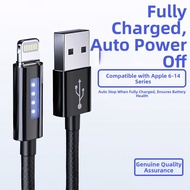 Auto Off Fast Charging Cable for iOS Devices