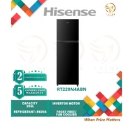 (NUR) HISENSE RT220N4ABN 206L INVERTER 5 STARS, FROST FREE TWIN DOOR FRIDGE REFRIGERATOR PETI SEJUK 