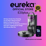 Eureka E20 Plus Robot Vacuum AI 3D Obstacle Avoidance | Anti Hair-Tangling | 8,000Pa Suction - 2 yea
