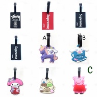 Unique Fashionable Original Letter Silicone Travel Luggage Boarding Pass Can Hang Tag Consignment Pa