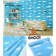 Gh001 Cloud Motif Wall Sticker Wallpaper