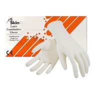 無粉乳膠檢查手套 無粉乳膠檢查手套-白色(L)100隻