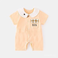 Summer Baby Thin Clothes Baby Climbing Ultra-Thin Summer Open Crotch Clothes Air Conditioning Short-
