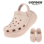 🌟正品🌟Crocs 粉色 增高鞋 crcos crush clog  正品‼️黑 白  M10 M11 CROCS 泡芙鞋  黑色  白色  厚底鞋  增高鞋  crocs 韓國直送 正品❣️ cro